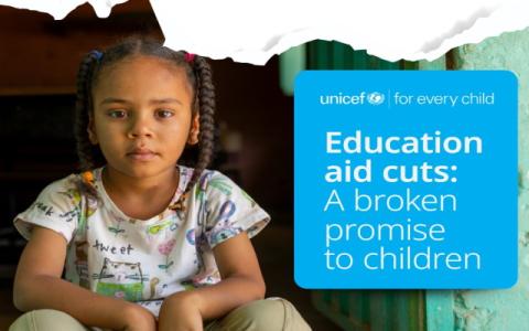 copertina dell'analisi Education aid cuts: A broken promise to children
