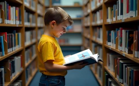 bambino che legge un libro
