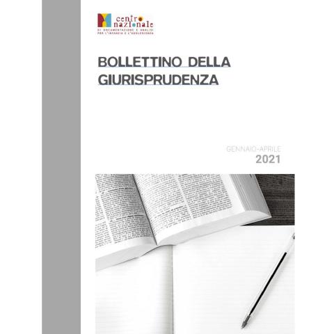 copertina del Bollettino della Giurisprudenza gen-apr 2021