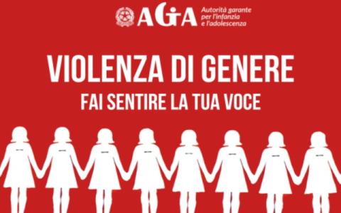 locandina della consultazione Agia sulla violenza di genere
