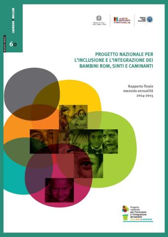 copertina del Quaderno 60 - Progetto nazionale per l'inclusione e l'integrazione dei bambini rom, sinti e caminanti