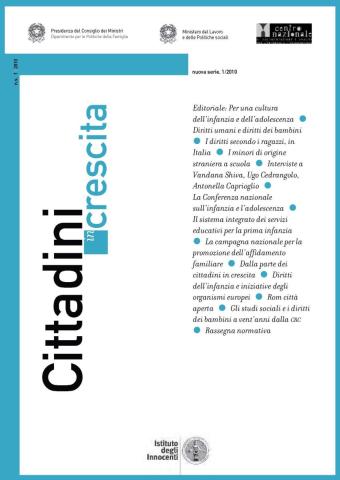 cover della rivista Cittadini in crescita nr 1 del 2010