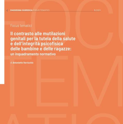 cover Focus Il contrasto alle mutilazioni genitali femminili 