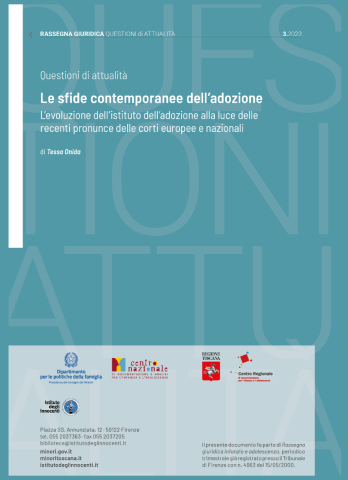 cover dell'approfondimento giurisprudenziale su Le sfide contemporanee dell’adozione