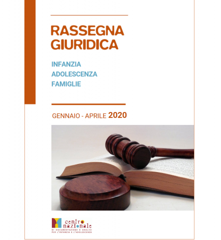 cover della Rassegna giuridica gennaio aprile 2020