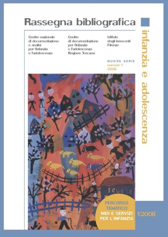 copertina della Rassegna bibliografica 1/2008 - Nidi e servizi per l'infanzia 