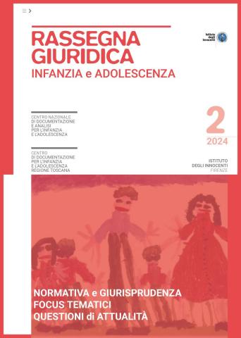 Cover rassegna giuridica infanzia e adolescenza 2/2024