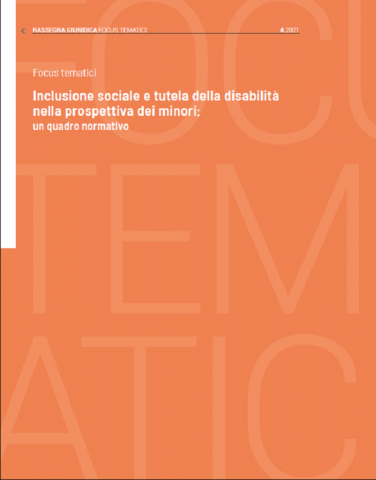 copertina del focus Disabilità quadro normativo