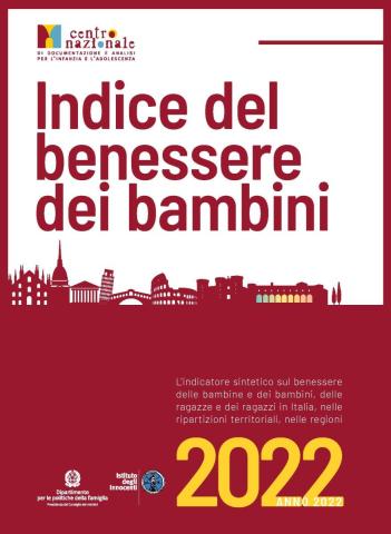 copertina dell'Indice del benessere dei bambini 2022