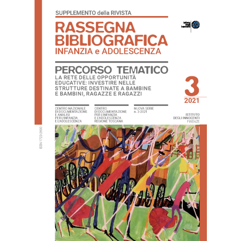 cover del Percorso tematico su La rete delle opportunità educative - suppl. RB 3/2021