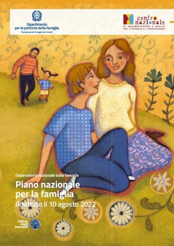 cover del Piano nazionale per la famiglia 2022