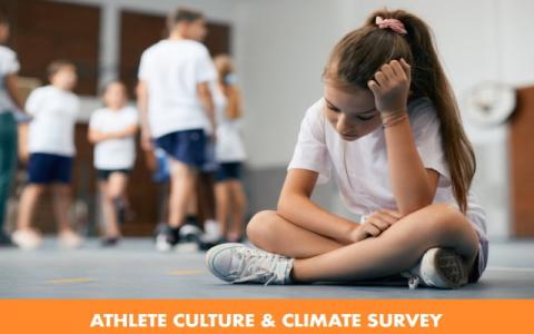 cover dell'indagine sui bambini e i ragazzi vittime di violenza nello sport Athlete Culture & Climate Survey, ideata dall’associazione ChangetheGame e realizzata dalla società di ricerca Nielsen con il supporto del Dipartimento per lo sport della Presidenza del Consiglio dei Ministri e il sostegno di Terre des Hommes e altre realtà