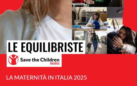 copertina del rapporto Le Equilibriste: la maternità in Italia 2025