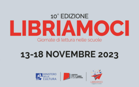 locandina della campagna nazionale Libriamoci. Giornate di lettura nelle scuole 2023