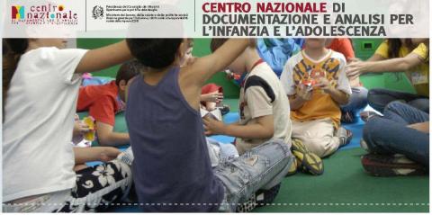 copertina dell'Opuscolo del Centro nazionale di documentazione e analisi infanzia e adolescenza