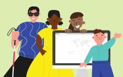 disegno che ritrae un gruppo di bambini, riportato sul sito della EU Children’s Participation Platform, la piattaforma di partecipazione che riunisce bambini e adolescenti provenienti da tutta Europa