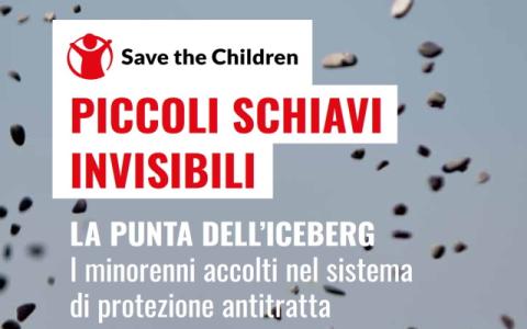 copertina del rapporto di Save the Children Piccoli Schiavi Invisibili 2024