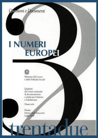 copertina del Quaderno 32 dal titolo I numeri europei. Edizione 2004