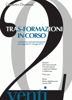 copertina del Quaderno 20 - Tras-formazioni in corso 