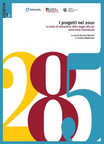 copertina del Quaderno 53 - Relazione sullo stato di attuazione della L. 285 anno 2010
