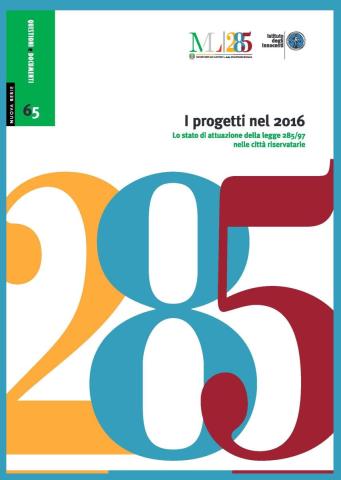 copertina del Quaderno 65 - Relazione sullo stato di attuazione della L. 285 anno 2016
