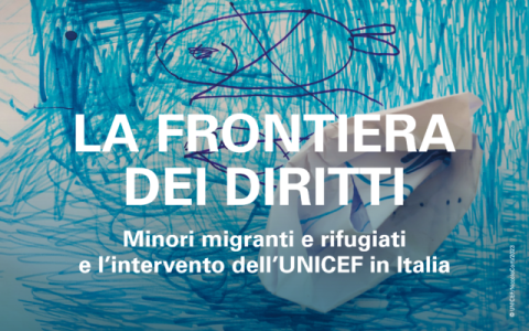 copertina del rapporto Unicef La frontiera dei diritti 