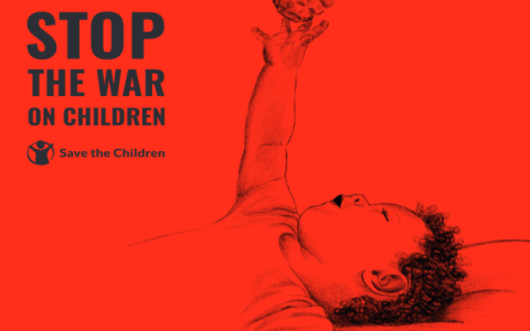copertina del rapporto di Save the Children Stop The War On Children. Let Children live in Peace