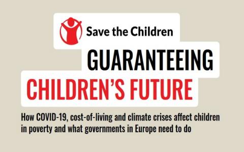 cover del rapporto Save the Children Garantire il Futuro dei Bambini
