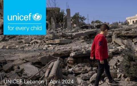 copertina del rapporto Unicef Caught in the Crossfire: The Impact of Six Months of Conflict on Children in Lebanon