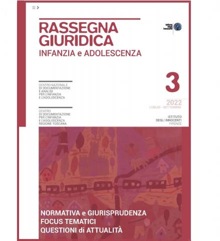 cover della Rassegna giuridica numero 3 del 2022