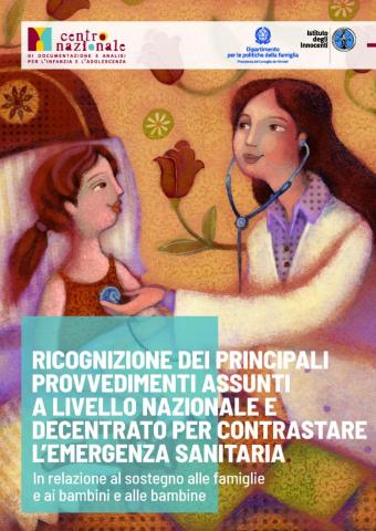 Cover del rapporto di ricognizione e analisi dei principali provvedimenti assunti a livello nazionale e decentrato per contrastare l’emergenza sanitaria Covid-19