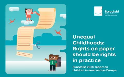 copertina del rapporto Infanzie diseguali