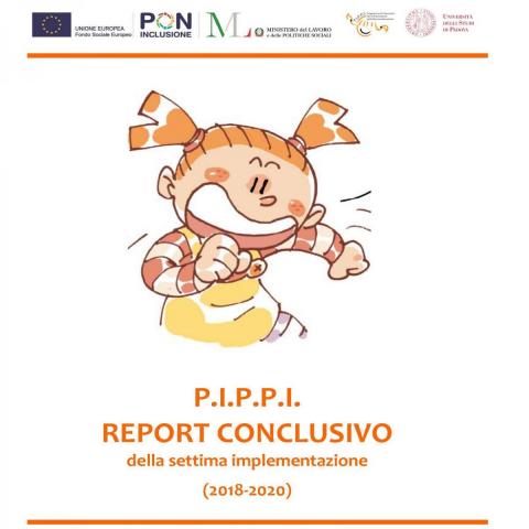 copertina del Rapporto di valutazione 2018-2020 progetto PIPPI 