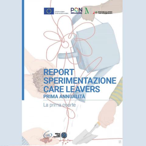 copertina della pibblicazione sulla Sperimentazione nazionale care leavers prima annualità