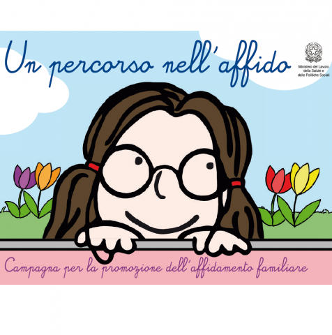 copertina dell'opuscolo sul Progetto Un percorso nell'affido