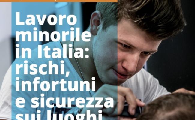 copertina della quarta edizione del rapporto Lavoro minorile in Italia: rischi, infortuni e sicurezza sui luoghi di lavoro