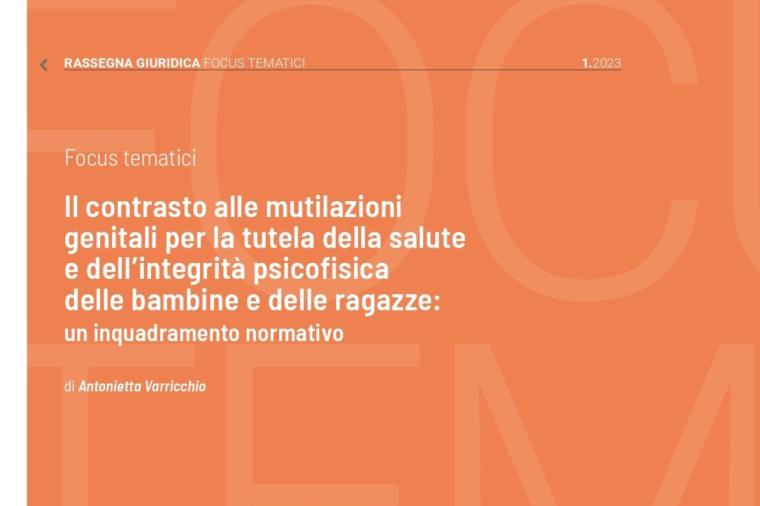 cover Focus Il contrasto alle mutilazioni genitali femminili 