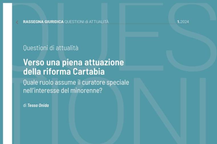 Cover Verso una piena attuazione della riforma Cartabia