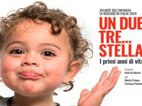 copertina dell'Atlante dell'infanzia a rischio 2024