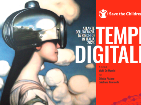 copertina della quattordicesima edizione dell’Atlante dell’infanzia a rischio di Save the Children