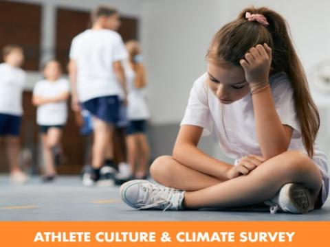 cover dell'indagine sui bambini e i ragazzi vittime di violenza nello sport Athlete Culture & Climate Survey, ideata dall’associazione ChangetheGame e realizzata dalla società di ricerca Nielsen con il supporto del Dipartimento per lo sport della Presidenza del Consiglio dei Ministri e il sostegno di Terre des Hommes e altre realtà