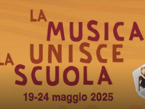 locandina della rassegna La musica unisce la scuola 2025