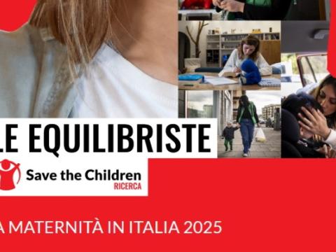 copertina del rapporto Le Equilibriste: la maternità in Italia 2025