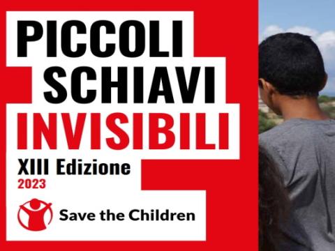 cover del rapporto di Save the Children Piccoli Schiavi Invisibili 2023