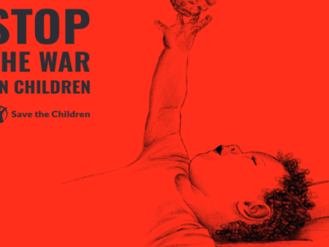 copertina del rapporto di Save the Children Stop The War On Children. Let Children live in Peace