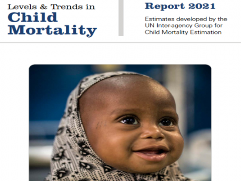 Particolare della copertina del rapporto Levels and trends in child mortality 2021