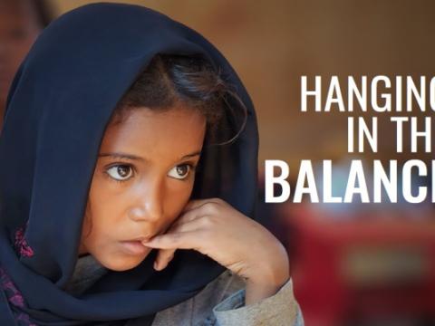 copertina del rapporto Hanging in the Balance: Yemeni Children’s Struggle for Education