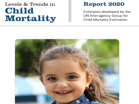 Particolare della copertina del rapporto Levels and trends in child mortality 2020