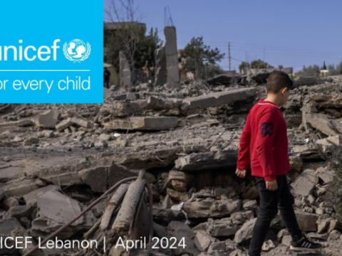 copertina del rapporto Unicef Caught in the Crossfire: The Impact of Six Months of Conflict on Children in Lebanon