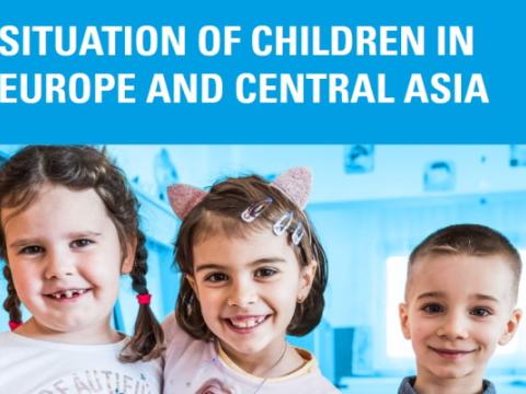 cover del rapporto Unicef Situation of children in Europe and Central Asia